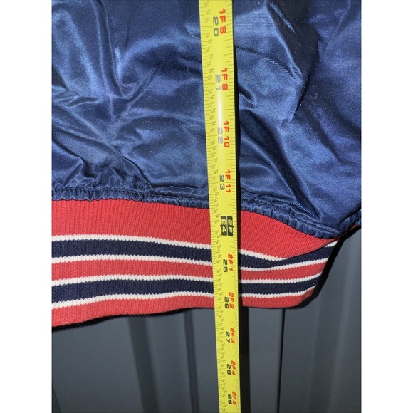 Vintage 80s Boston Red Sox MLB Diamond Collection Starter Satin Bomber Jacket XL - Picture 8 of 14